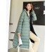 Lightweight Compact Extra Long Down Hooded Long Coat - 8036